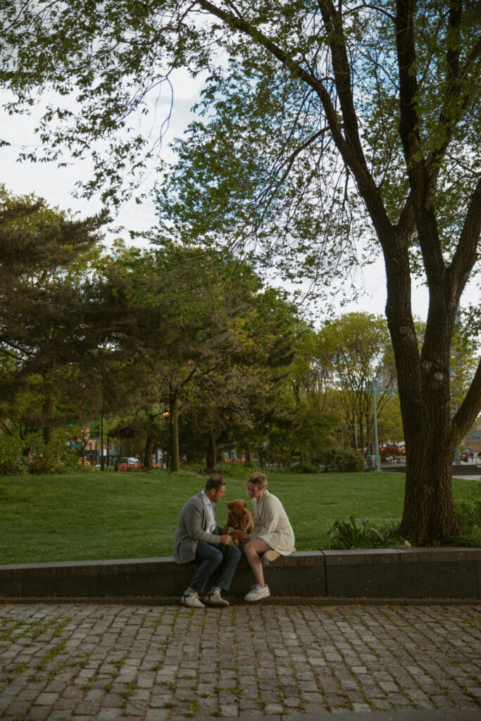 Classic Manhattan City Hall and Subway Engagement Session by Kara McCurdy Photography