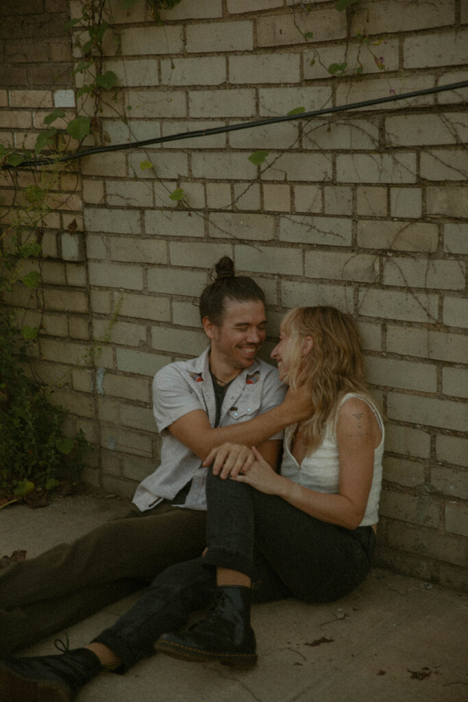 Unconventional Bike Engagement Photos in Astoria, New York by Kara McCurdy Photography 