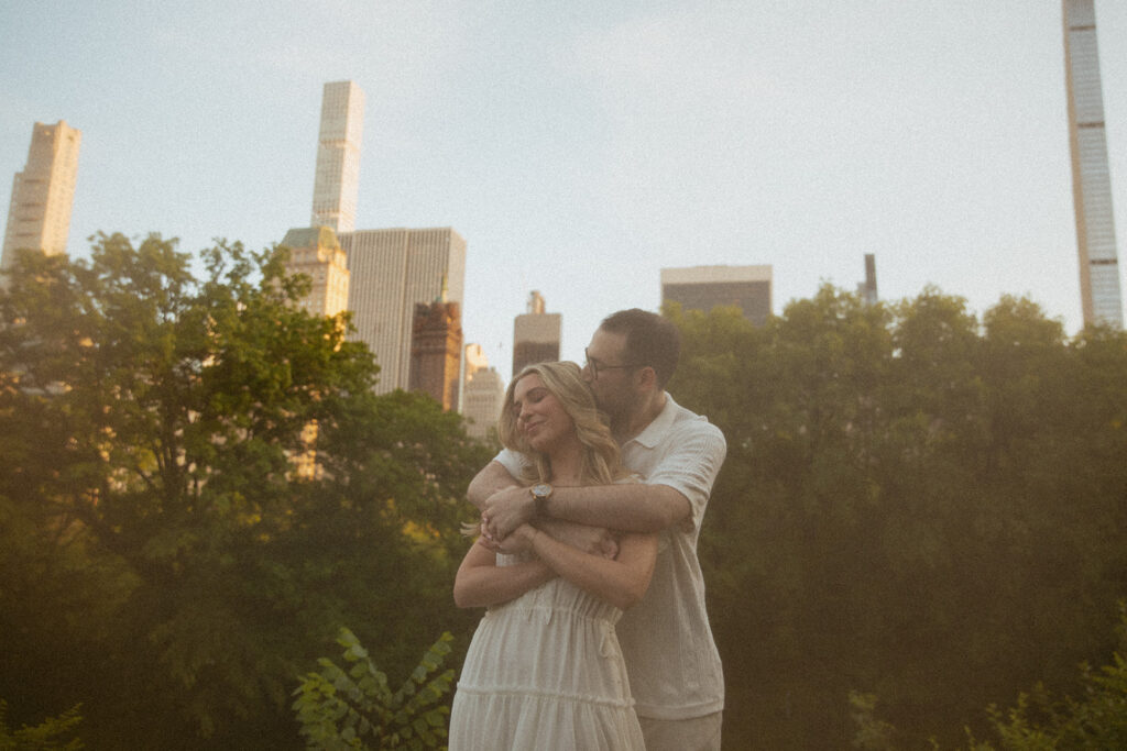 Sunset Engagement Photos at Central Park by Kara McCurdy Photography - a New York City photographer for couples in love