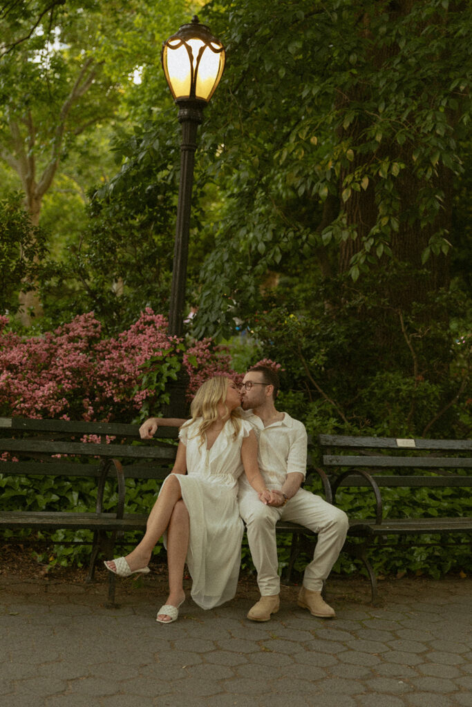 Sunset Engagement Photos at Central Park by Kara McCurdy Photography - a New York City photographer for couples in love