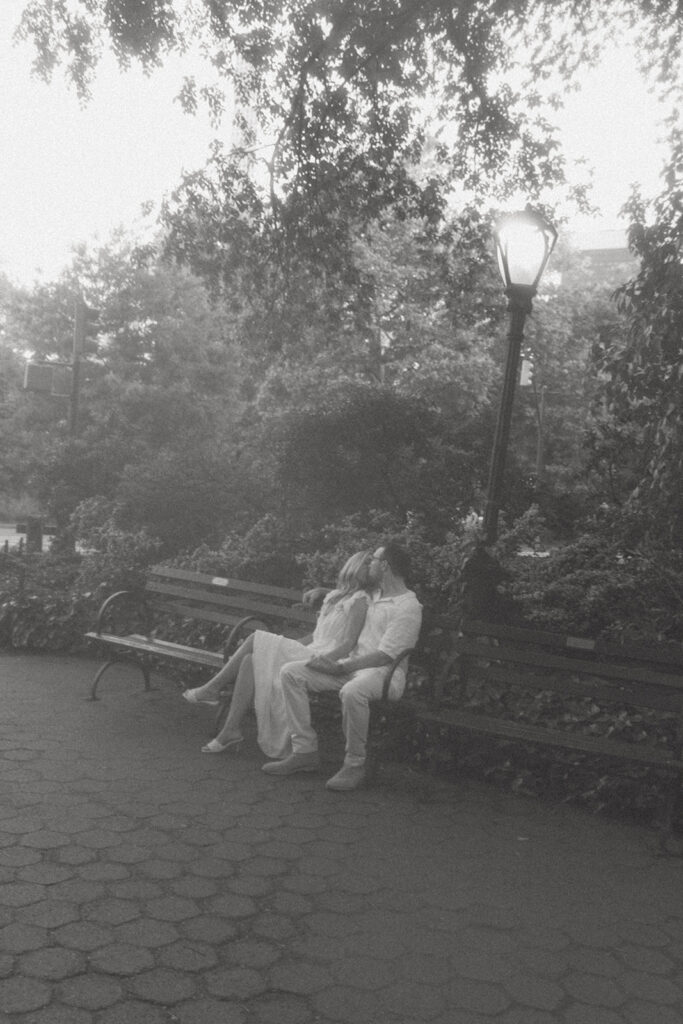 Sunset Engagement Photos at Central Park by Kara McCurdy Photography - a New York City photographer for couples in love