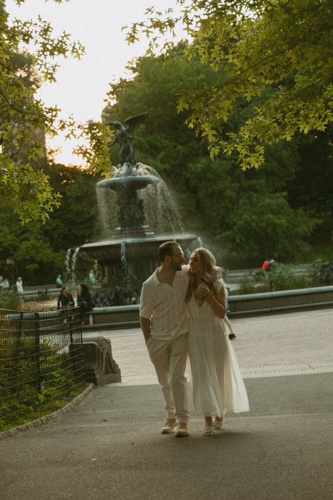 Sunset Engagement Photos at Central Park by Kara McCurdy Photography - a New York City photographer for couples in love