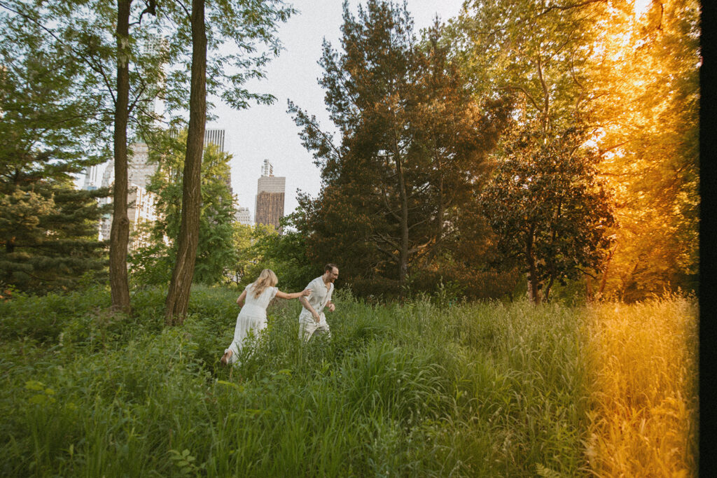 Sunset Engagement Photos at Central Park by Kara McCurdy Photography - a New York City photographer for couples in love