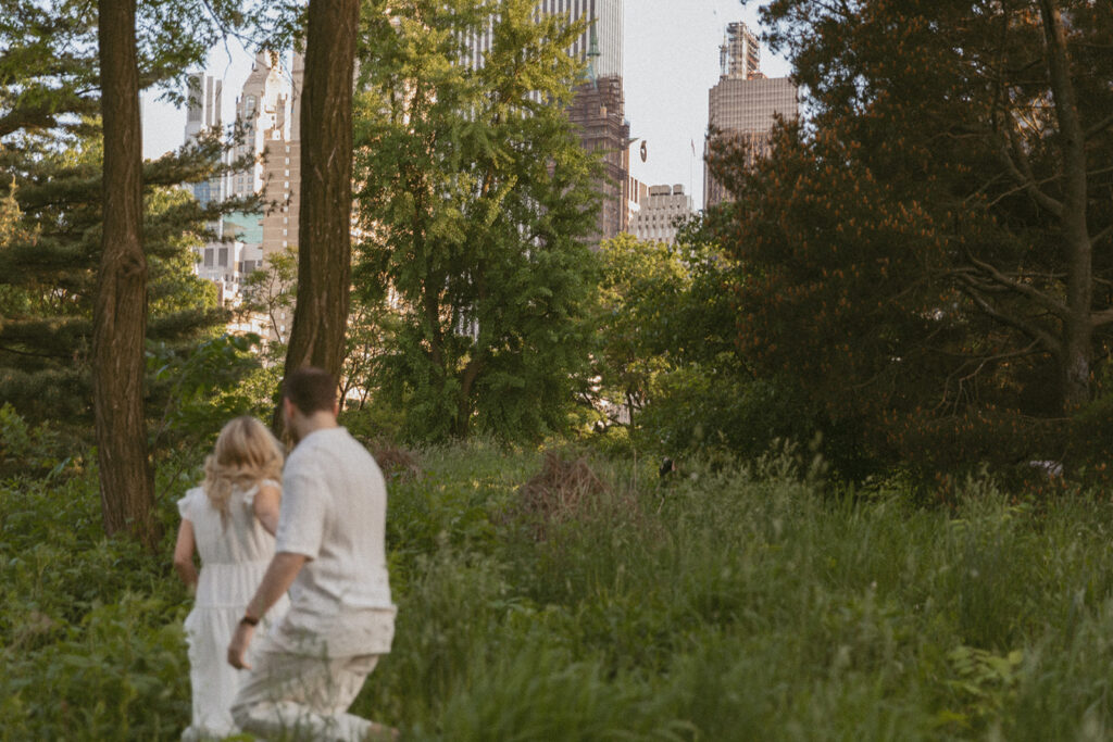 Sunset Engagement Photos at Central Park by Kara McCurdy Photography - a New York City photographer for couples in love