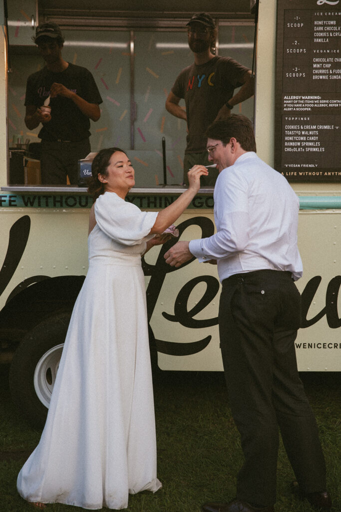 Summer Backyard BBQ Casual Wedding in Queens New York by Kara McCurdy Photography