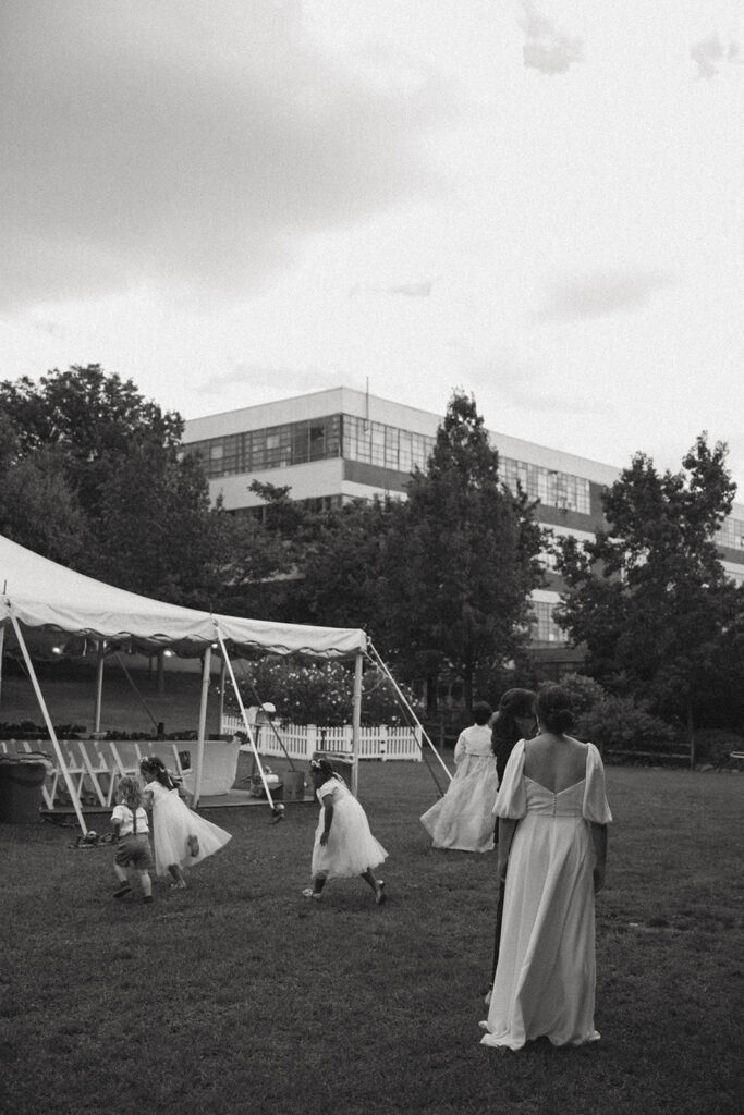 Summer Backyard BBQ Casual Wedding in Queens New York by Kara McCurdy Photography