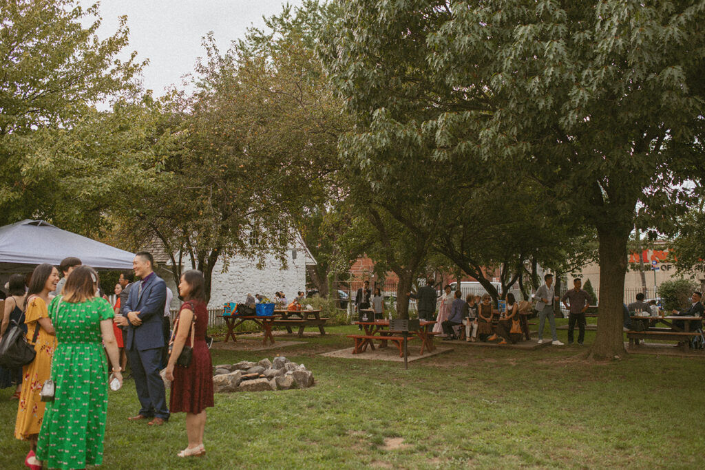 Summer Backyard BBQ Casual Wedding in Queens New York by Kara McCurdy Photography