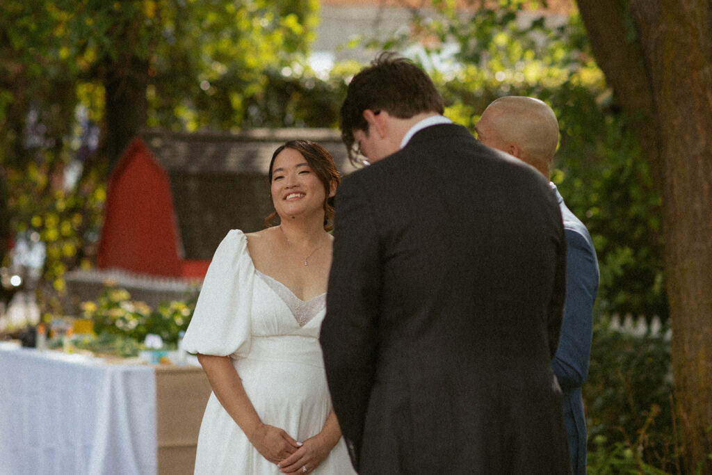 Summer Backyard BBQ Casual Wedding in Queens New York by Kara McCurdy Photography