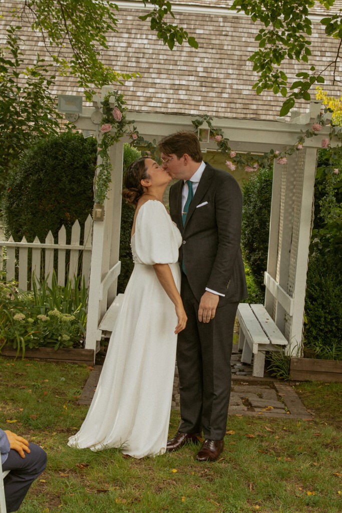 Summer Backyard BBQ Casual Wedding in Queens New York by Kara McCurdy Photography