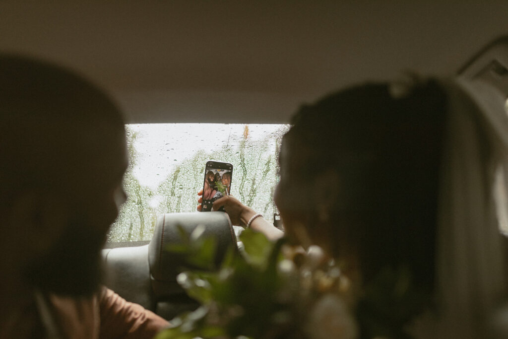 rainy elopement in new york city